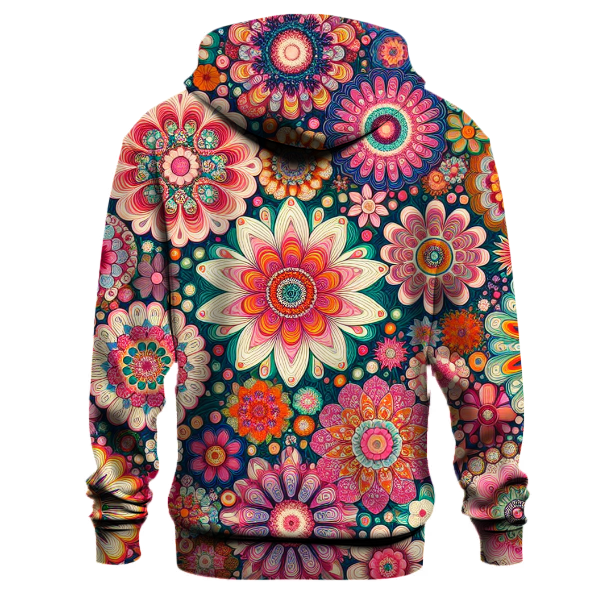 Groovy Floral Kaleidoscope Hoodie