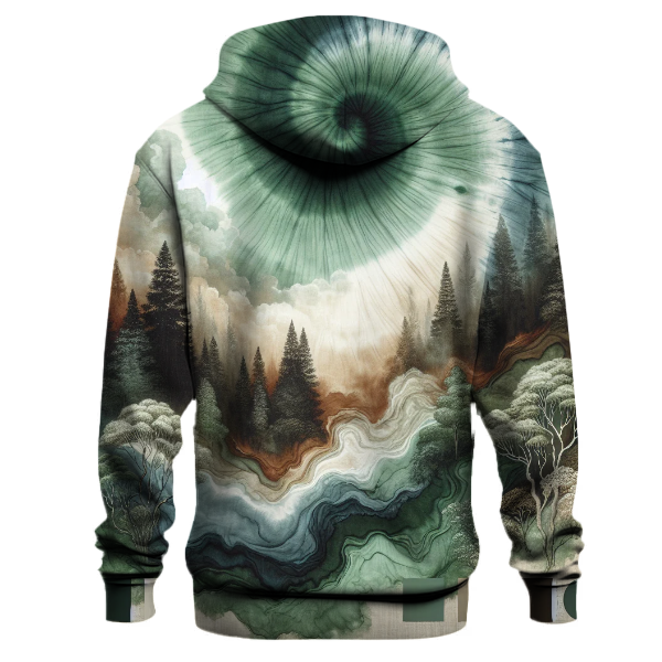 Mystic Woods Tie-dye Design Hoodie