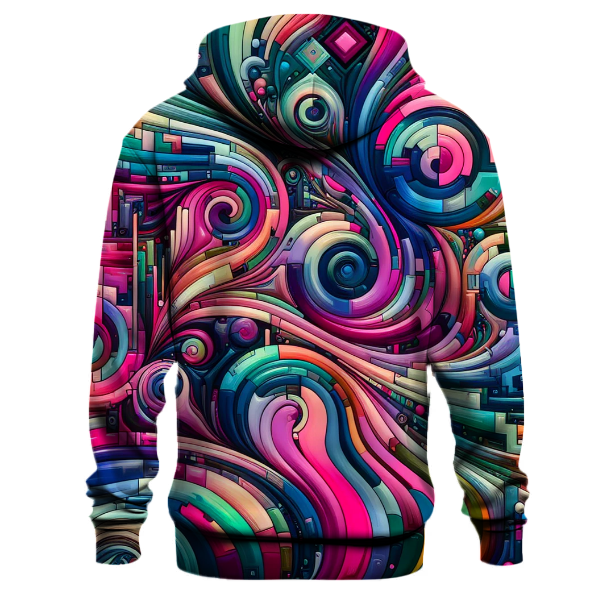 Neon Kaleidoscope Hoodie