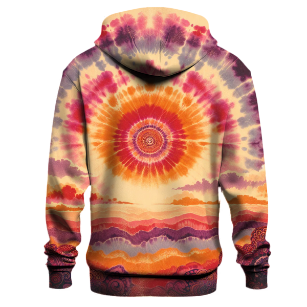 Vintage Tie-Dye Sunset Hoodie