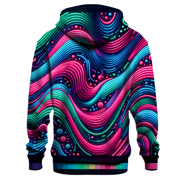 Neon Color Wave Hoodie