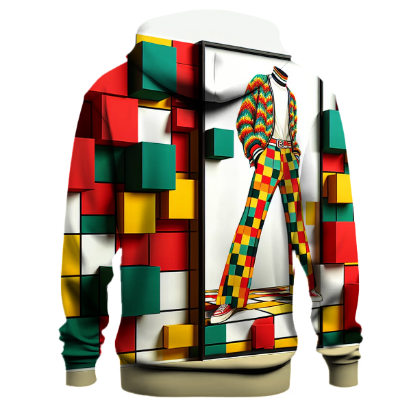 Funky Retro Checkered Hoodie