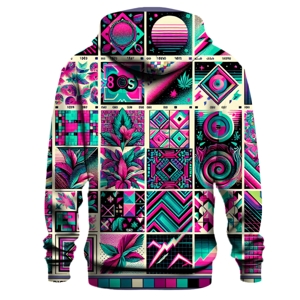 Classic 80s Pattern Explosion Hoodie