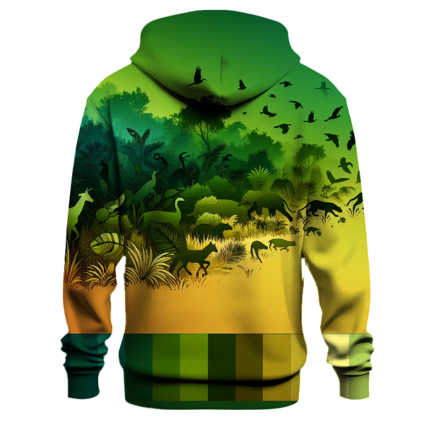 Vibrant Jungle Gradient Hoodie