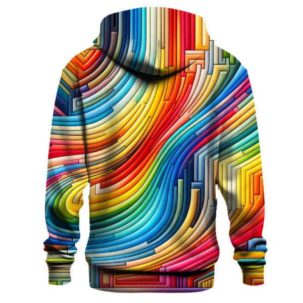 Cheerful Rainbow Stripes Hoodie