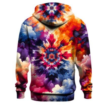 Bold Geometric Sunset Hoodie