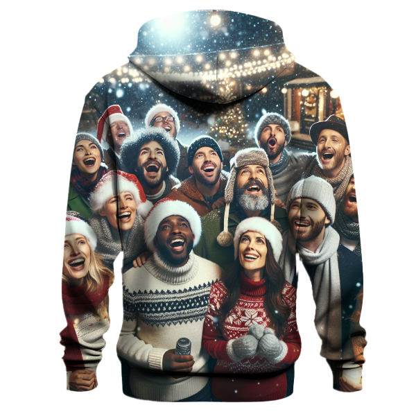 Cheerful Christmas Carolers Hoodie