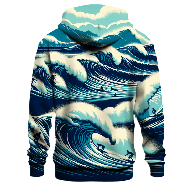 Surfer's Wave Odyssey Hoodie