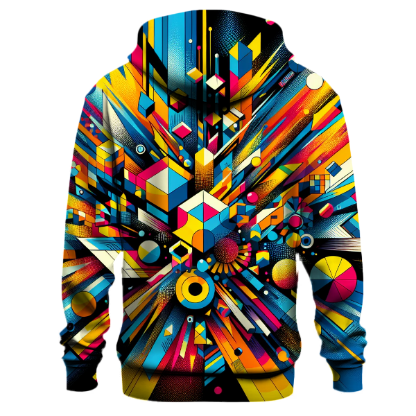 Bold Geometric Explosion Hoodie