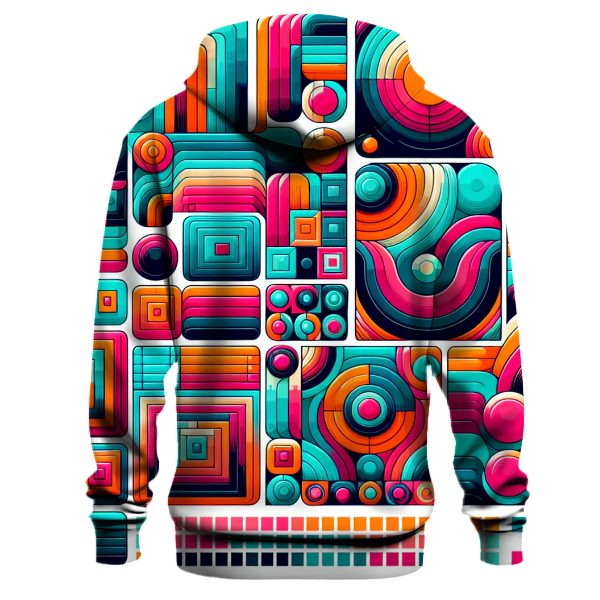 Retro Funky Squares Hoodie