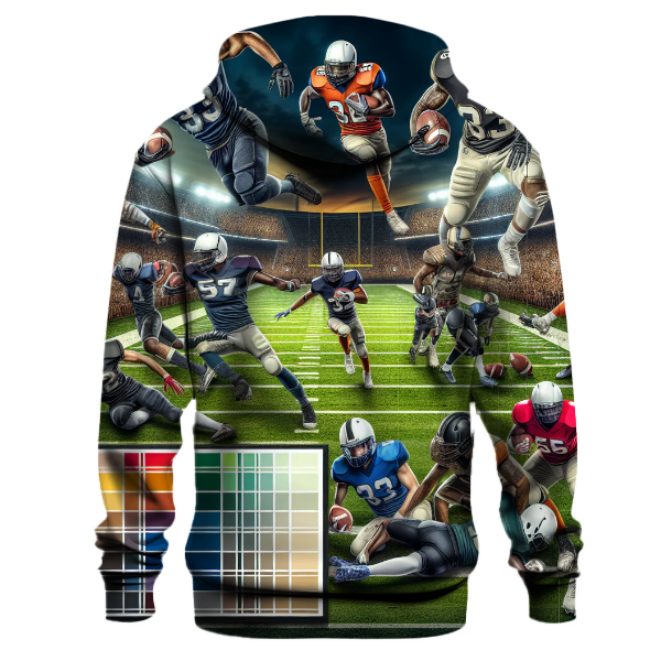 American Football Field Thunder Hoodie