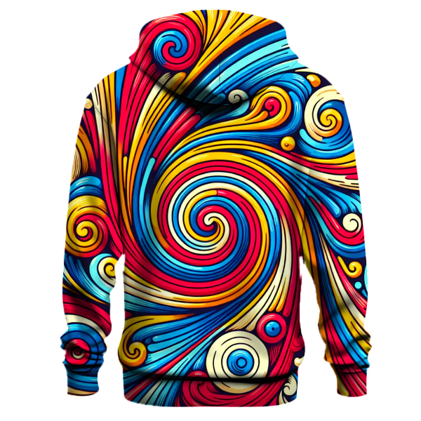 Groovy Tie-Dye Burst Hoodie