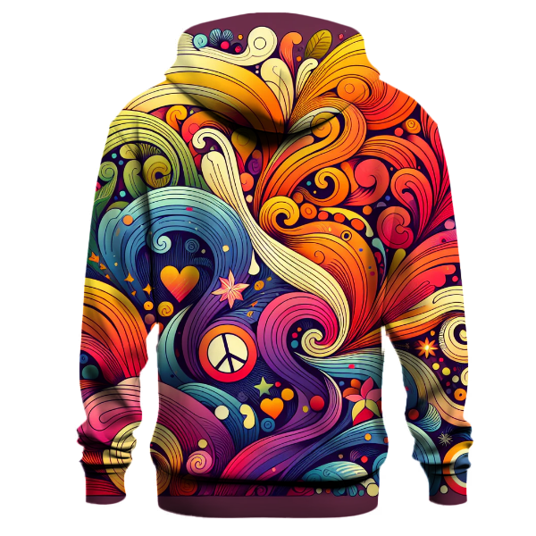 Peace and Love Swirls Hoodie