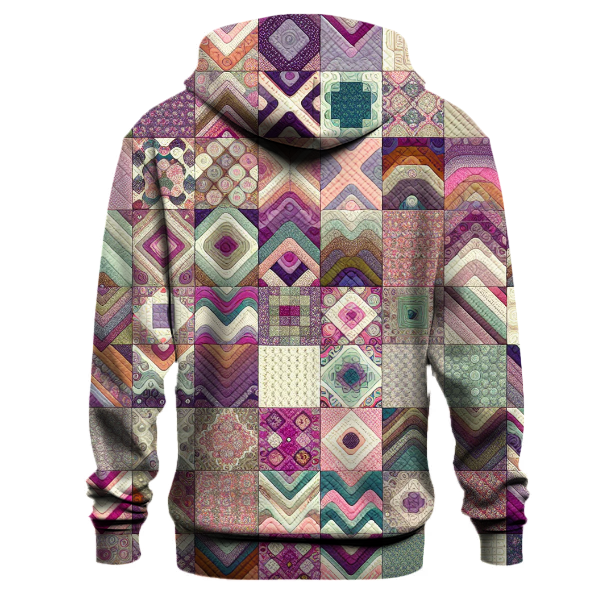 Classic 70s Floral Patchwork Hoodie