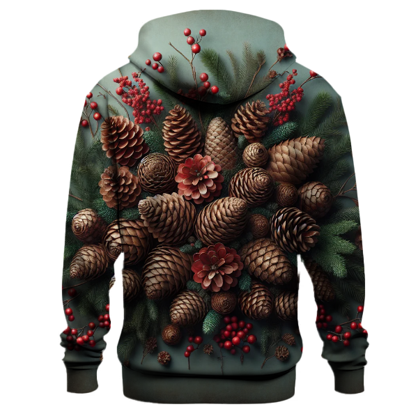 Pine Cone Holiday Charm Hoodie