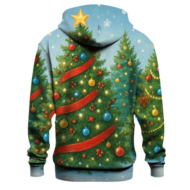 Merry Little Christmas Trees Hoodie