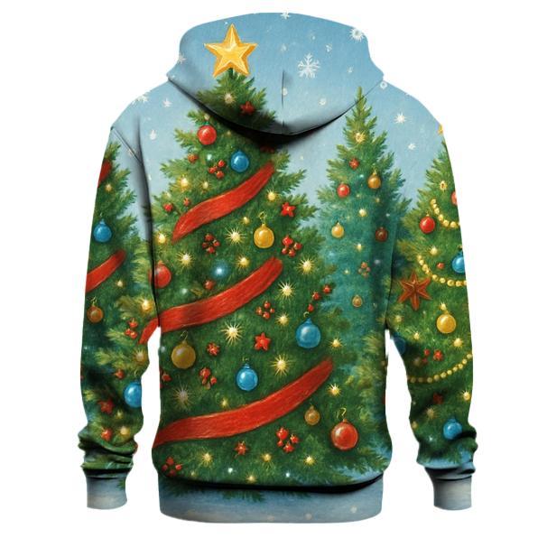 Merry Little Christmas Trees Hoodie
