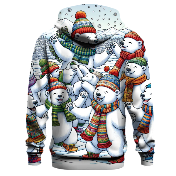 Playful Polar Bear Party Hoodie