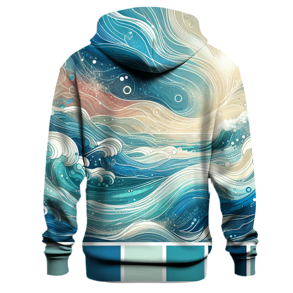 Abstract Ocean Wave Hoodie