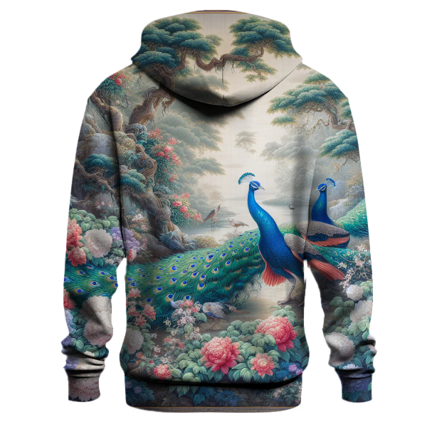 Regal Peacocks in Bloom Hoodie