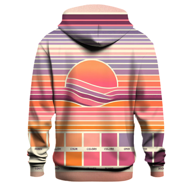 Sunset Gradient Stripes Hoodie