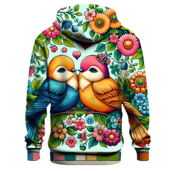 Retro Love Birds Hoodie