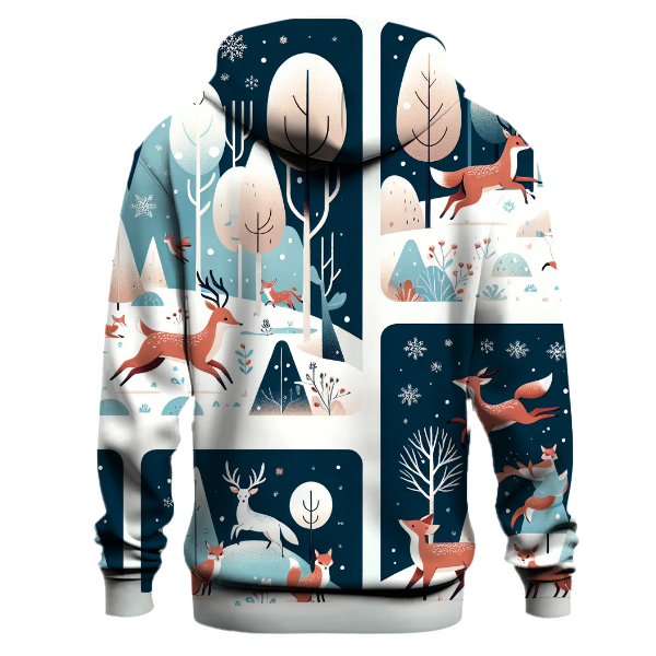 Frosty Forest Creatures Hoodie