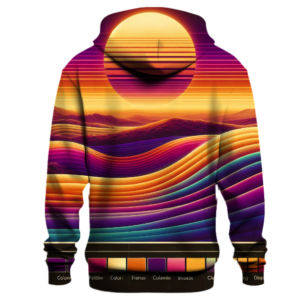 Sunset Valley Waves Hoodie
