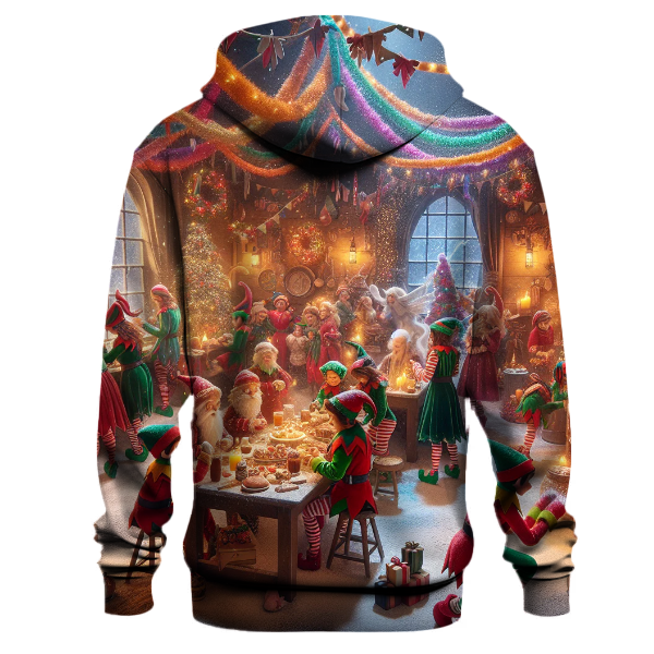 Festive Whimsical Elves Hoodie