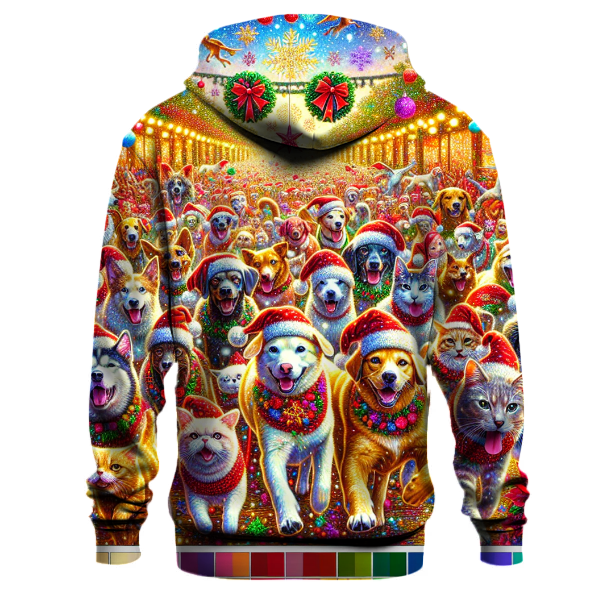 Joyous Holiday Pet Parade Hoodie