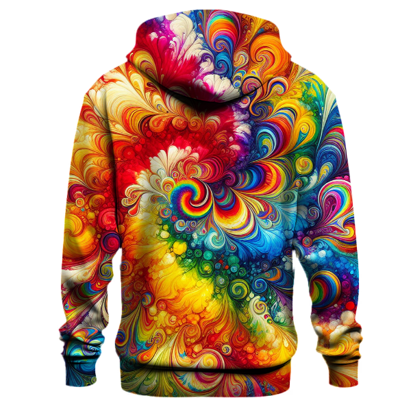 Funky Rainbow Tie-dye Design Hoodie