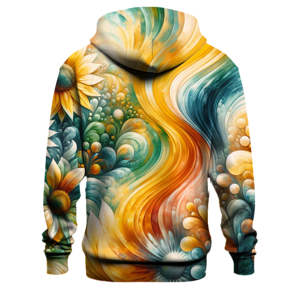 Golden Sunflower Delight Hoodie