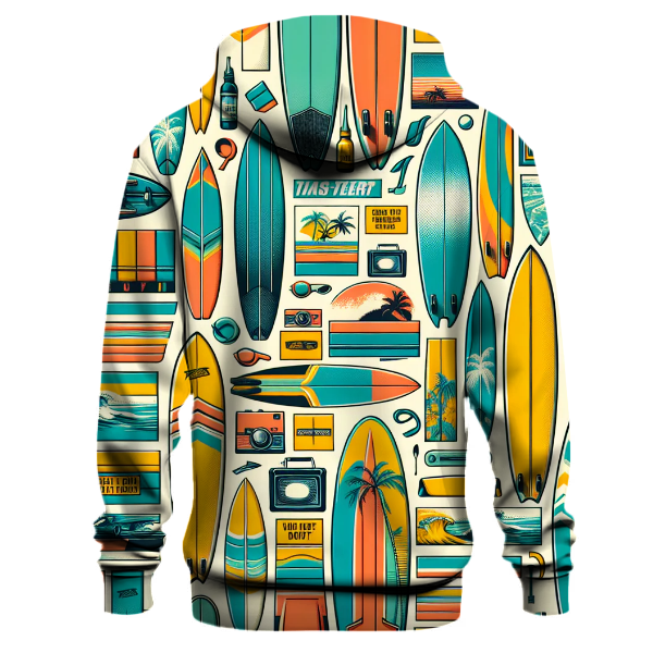 Classic Surfboard Style Hoodie