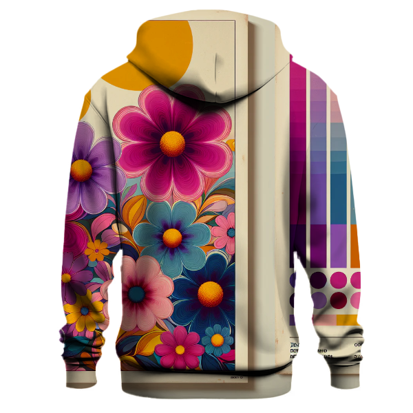 Colorful Abstract Flowers Hoodie