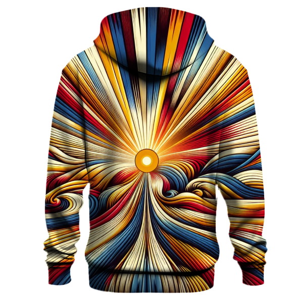 Retro Spectrum Rays Hoodie