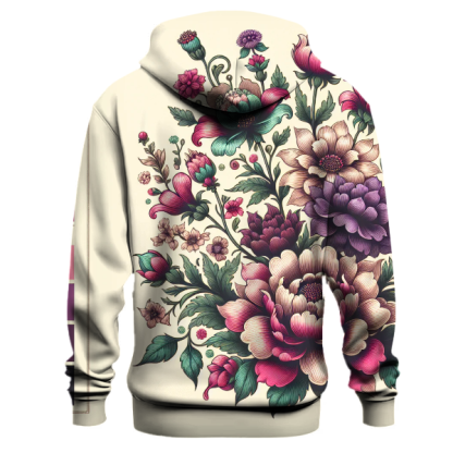 Classic 70s Floral Canvas Hoodie