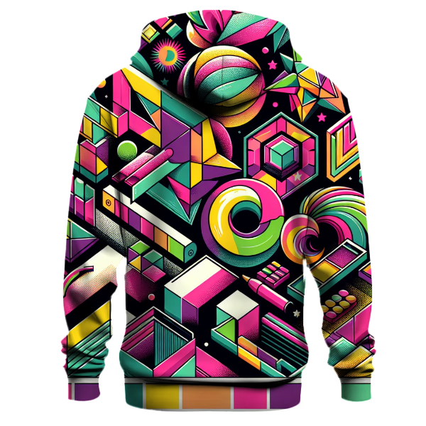 Geometric Retro Funk Hoodie