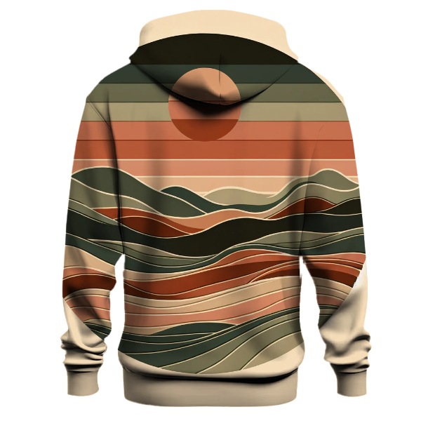 Serene Earth Tone Harmony Hoodie