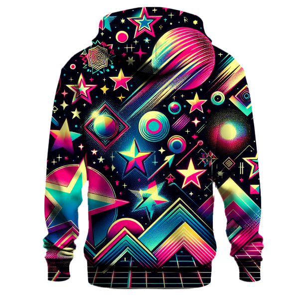 Cosmic Neon Fantasy Hoodie