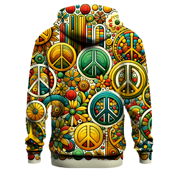 Sunshine and Peace Signs Hoodie