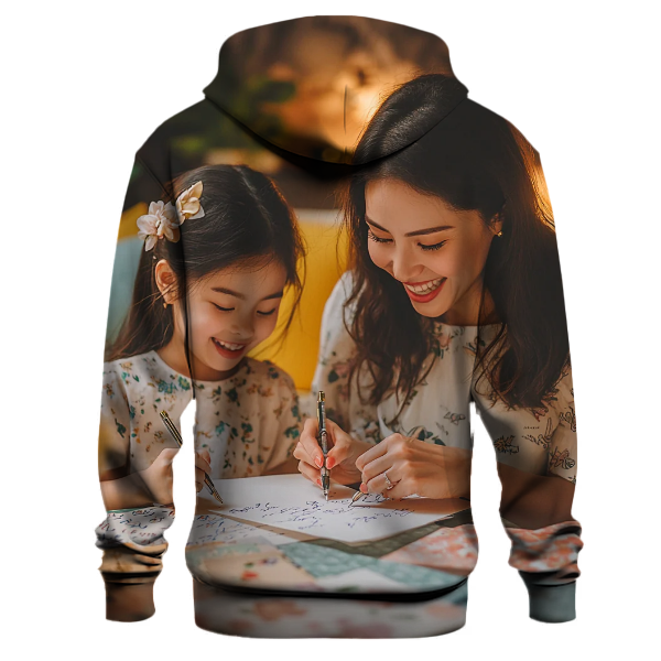 Letters of Love Writing Together Hoodie