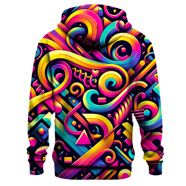Neon Abstract Fiesta Hoodie