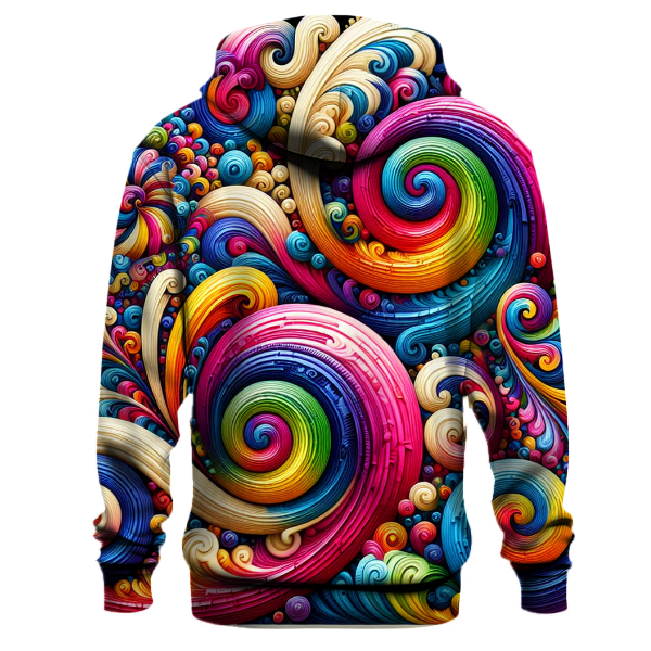 Tie-Dye Twist Design Hoodie