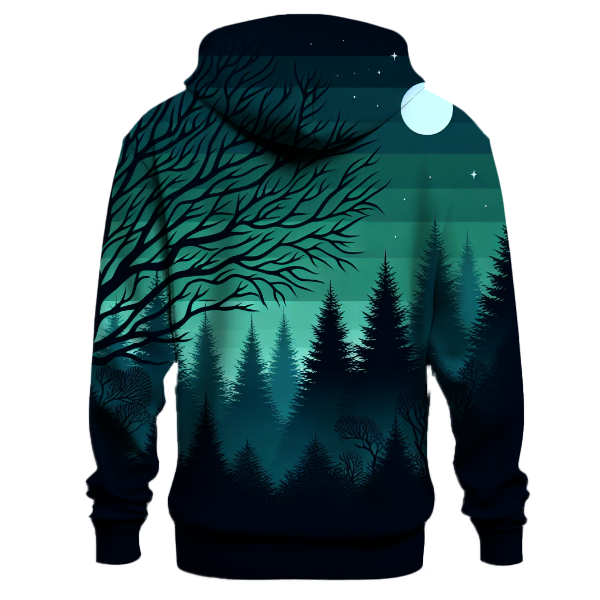 Moonlit Woodland Tapestry Hoodie