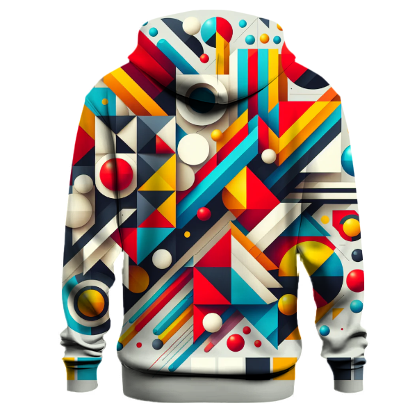 Retro Geometric Chaos Hoodie
