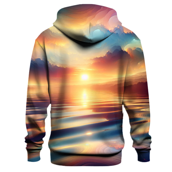 Dreamy Sunrise Over Water Hoodie