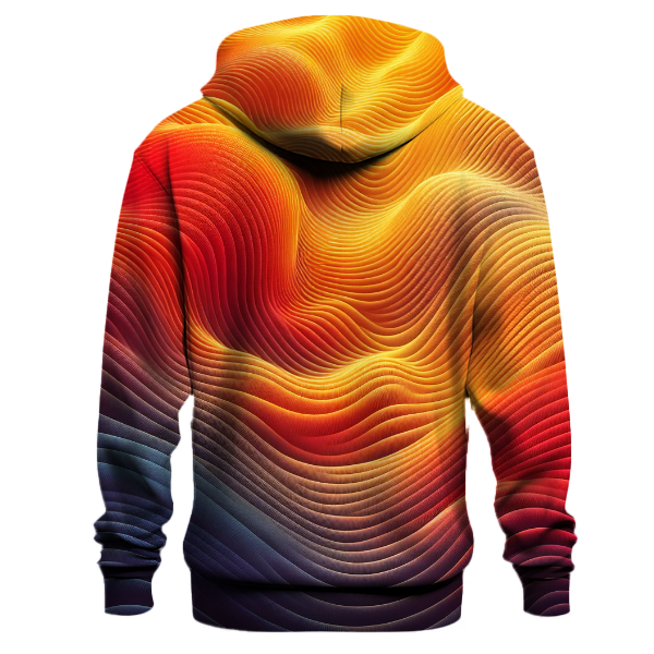 Fiery Sunset Embrace Hoodie