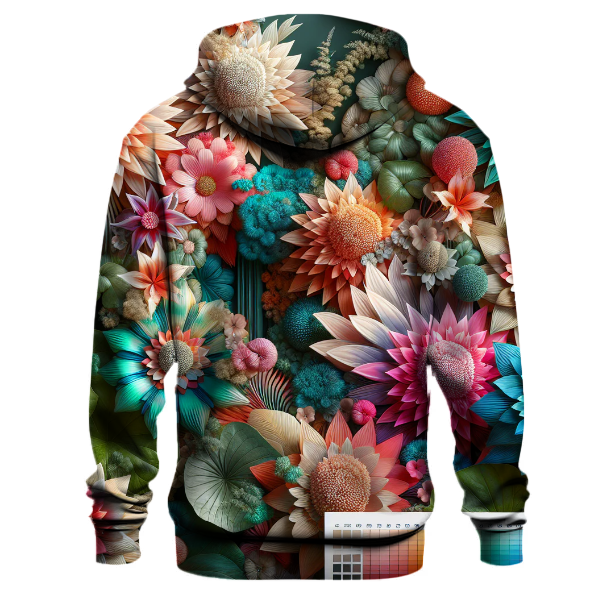 Exotic Floral Fusion Hoodie
