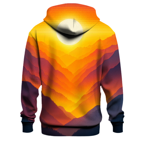 Mountain Sunrise Burst Hoodie