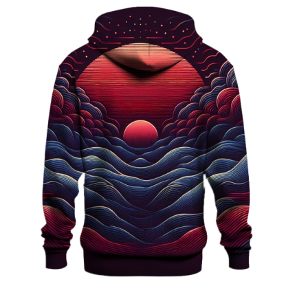 Crimson Tidal Wave Hoodie